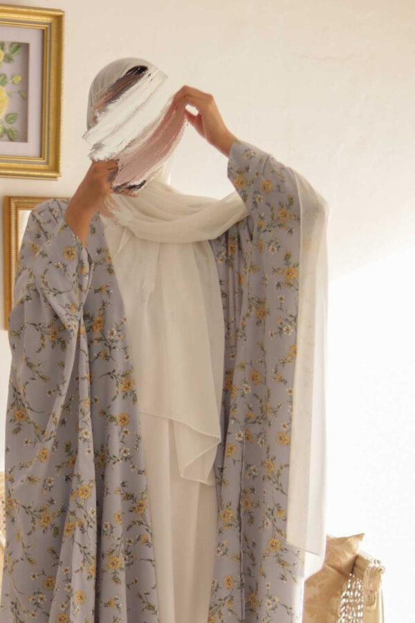 Off-White Chiffon Hijab - Image 2