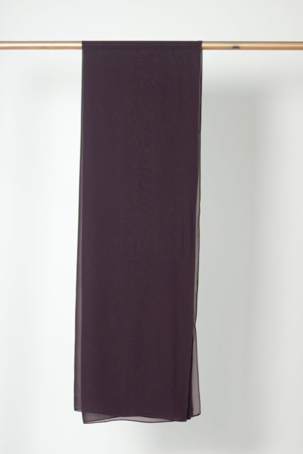 Dark Amethyst Chiffon Hijab