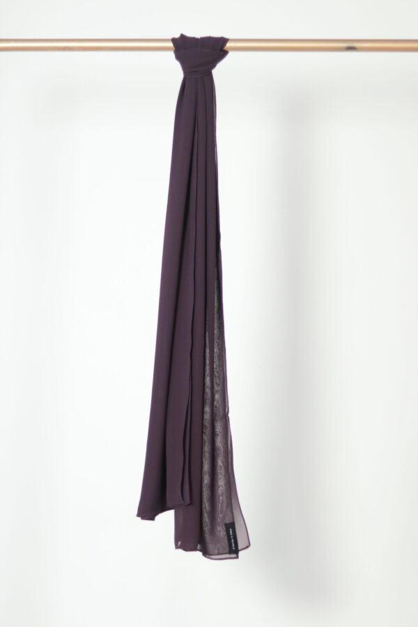 Dark Amethyst Chiffon Hijab