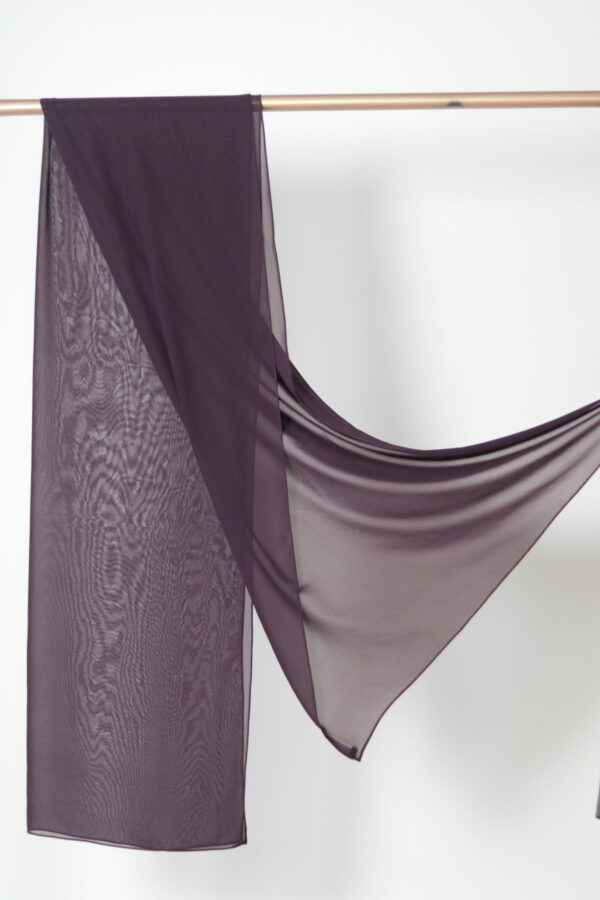 Dark Amethyst Chiffon Hijab