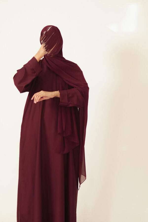 Rosewood Sleek Everyday Abaya