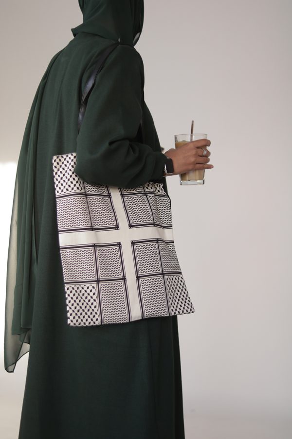 Dark Green Knit Abaya - Image 6