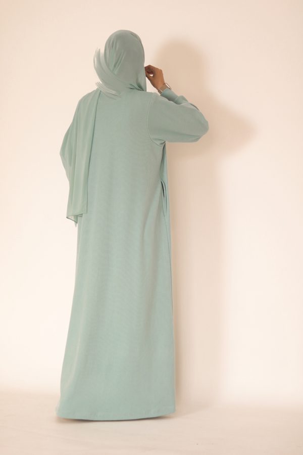 Aqua Knit Abaya - Image 5