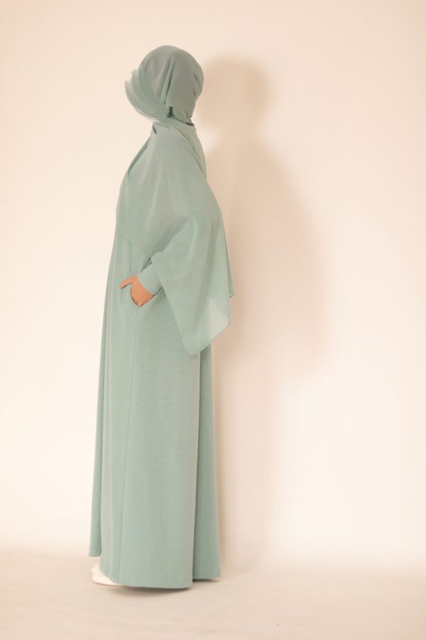 Aqua Knit Abaya - Image 4