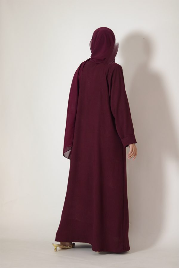 Mahogany Sleek Abaya - Image 9