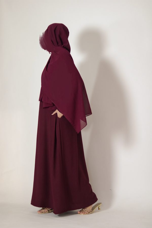 Mahogany Sleek Abaya - Image 8