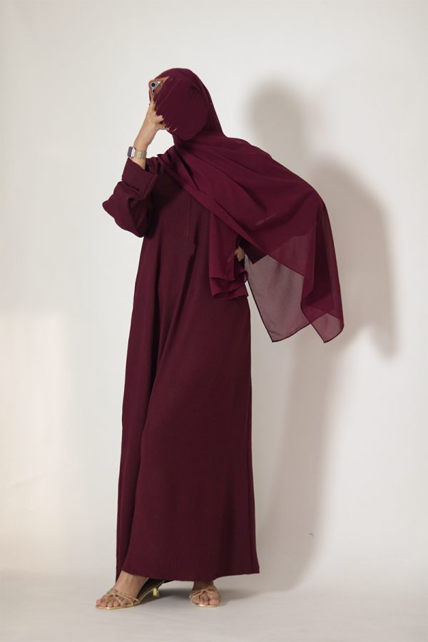 Mahogany Sleek Abaya - Image 6