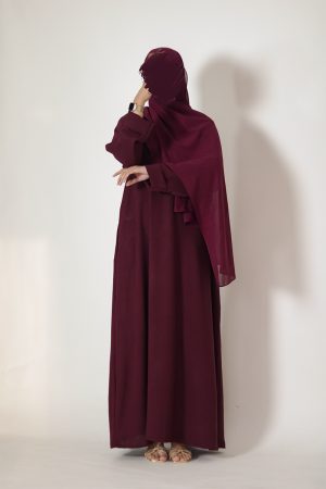 Mahogany Sleek Abaya