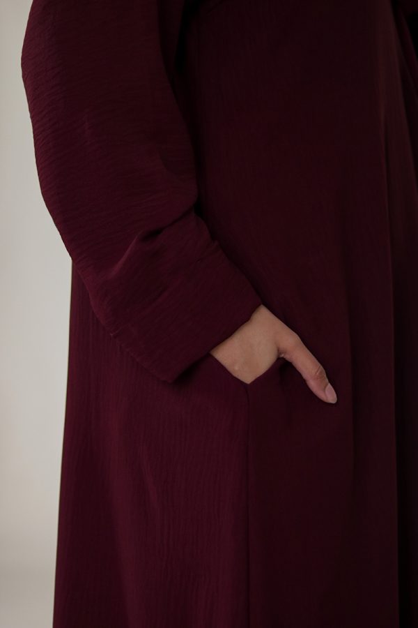 Mahogany Sleek Abaya - Image 3