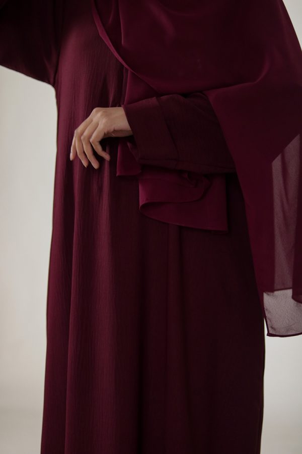 Mahogany Sleek Abaya - Image 2