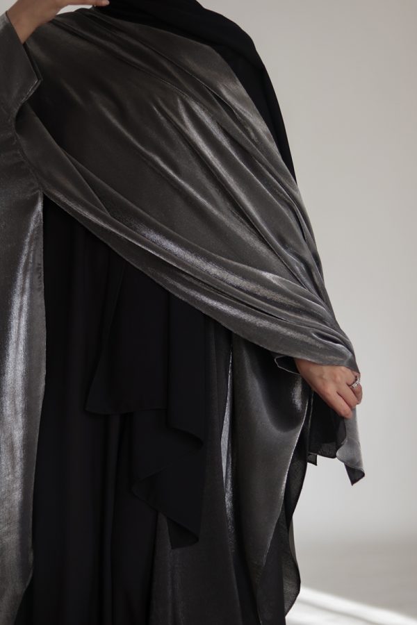 Layli Metallic Cape Shawl (Free Size) - Image 2