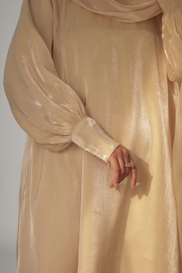 Butter Beige Dream Muse Abaya - Image 5