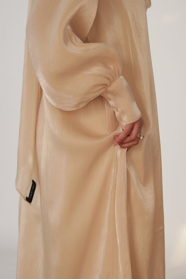 Butter Beige Dream Muse Abaya - Image 4