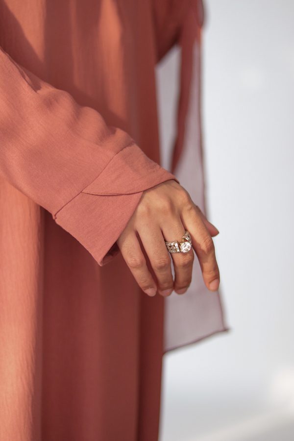 Chai Pink Tulip Everyday Abaya - Image 8
