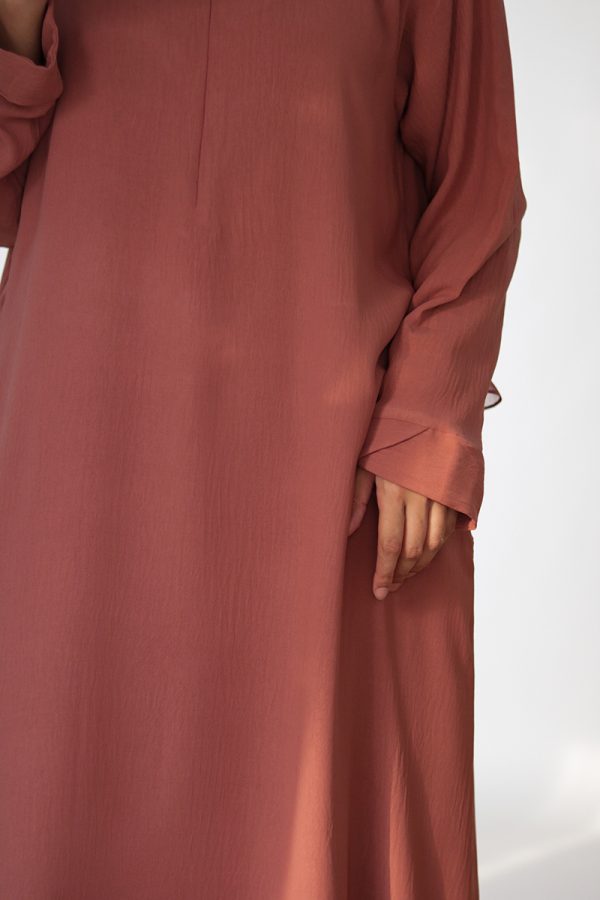 Chai Pink Tulip Everyday Abaya - Image 7
