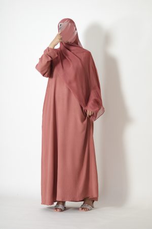 Chai Pink Tulip Everyday Abaya