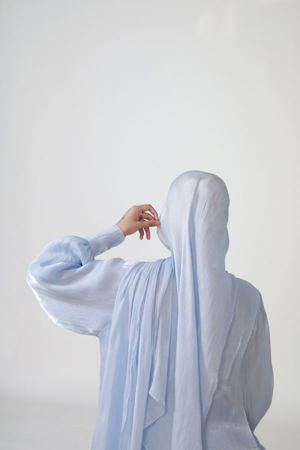 Ice Blue Dream Muse Abaya - Image 6