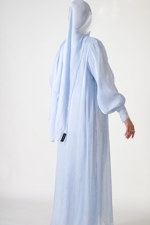 Ice Blue Dream Muse Abaya - Image 3