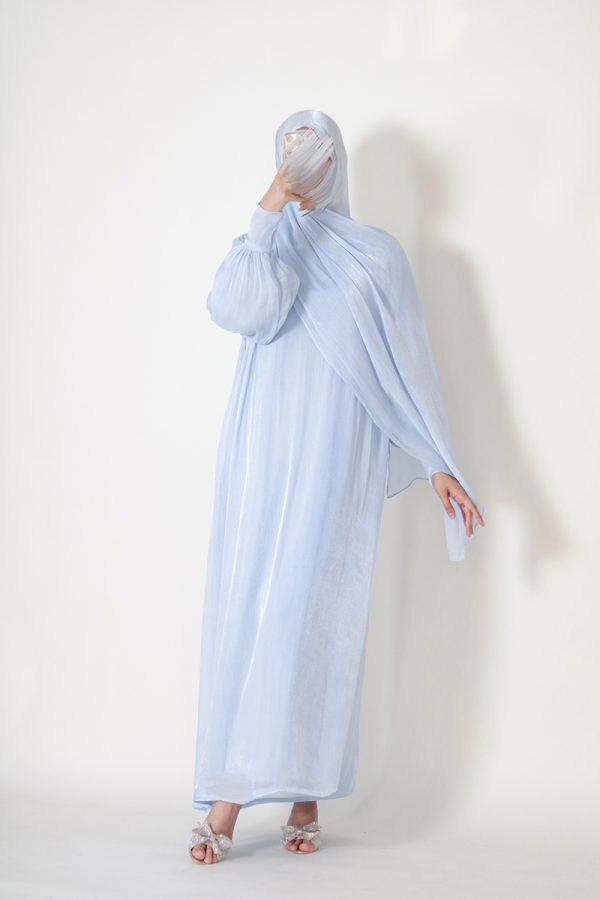 Ice Blue Dream Muse Abaya - Image 8