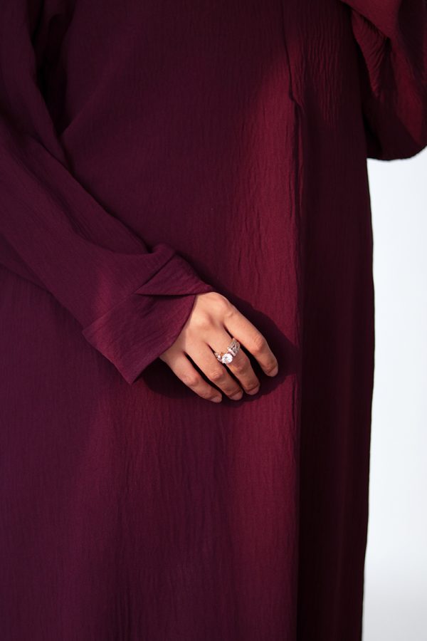 Magenta Tulip Everyday Abaya - Image 8