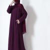 Magenta Tulip Everyday Abaya