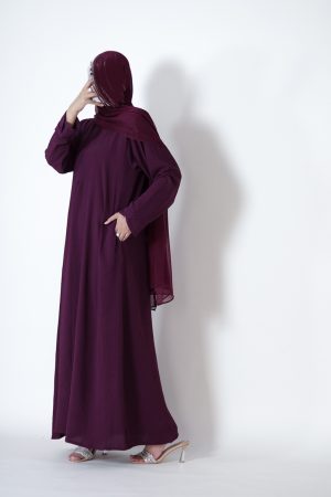 Magenta Tulip Everyday Abaya