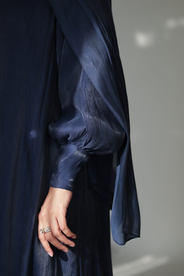 Midnight Blue Dream Muse Abaya - Image 7