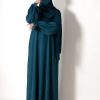 Peacock Petal Everyday Abaya (Elastic Sleeves)