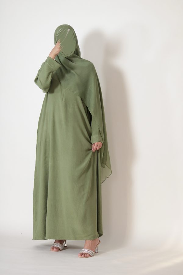 Pistachio Tulip Everyday Abaya - Image 3