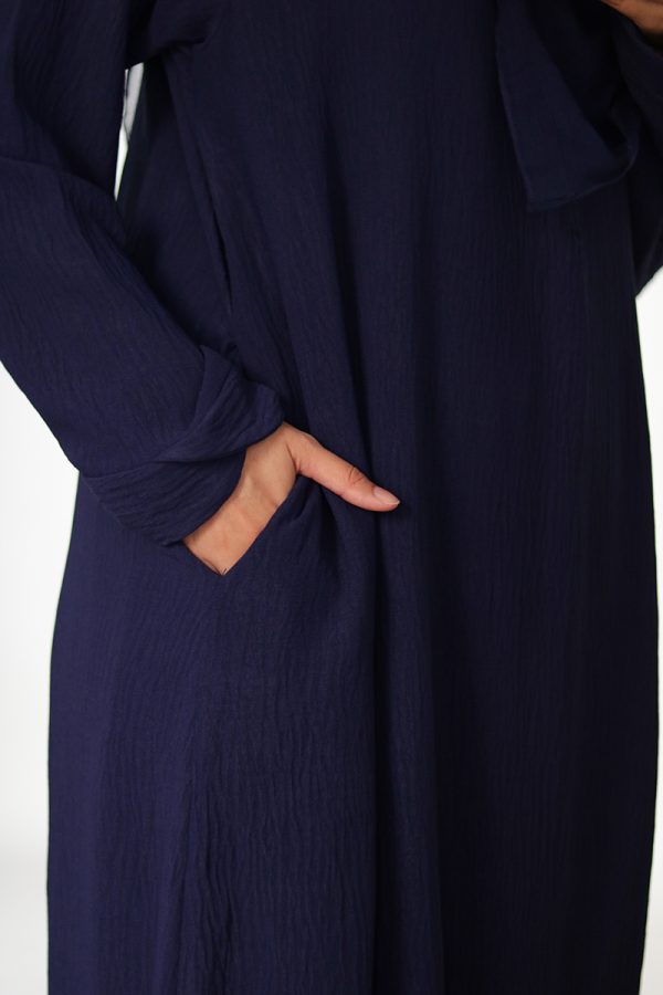 Sapphire Blue Tulip Everyday Abaya - Image 8