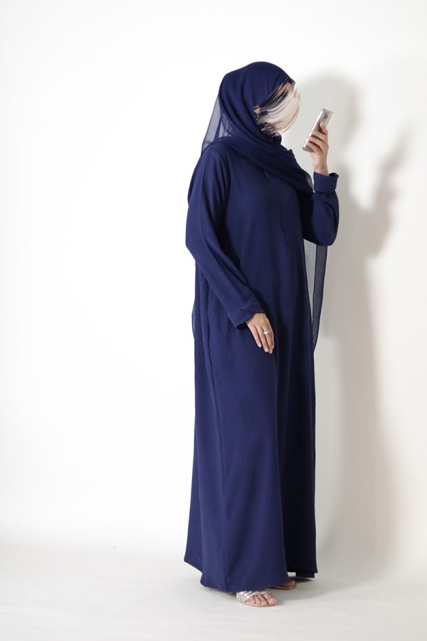 Sapphire Blue Tulip Everyday Abaya - Image 6