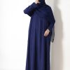 Sapphire Blue Tulip Everyday Abaya