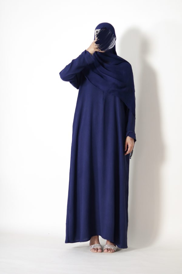 Sapphire Blue Tulip Everyday Abaya - Image 4