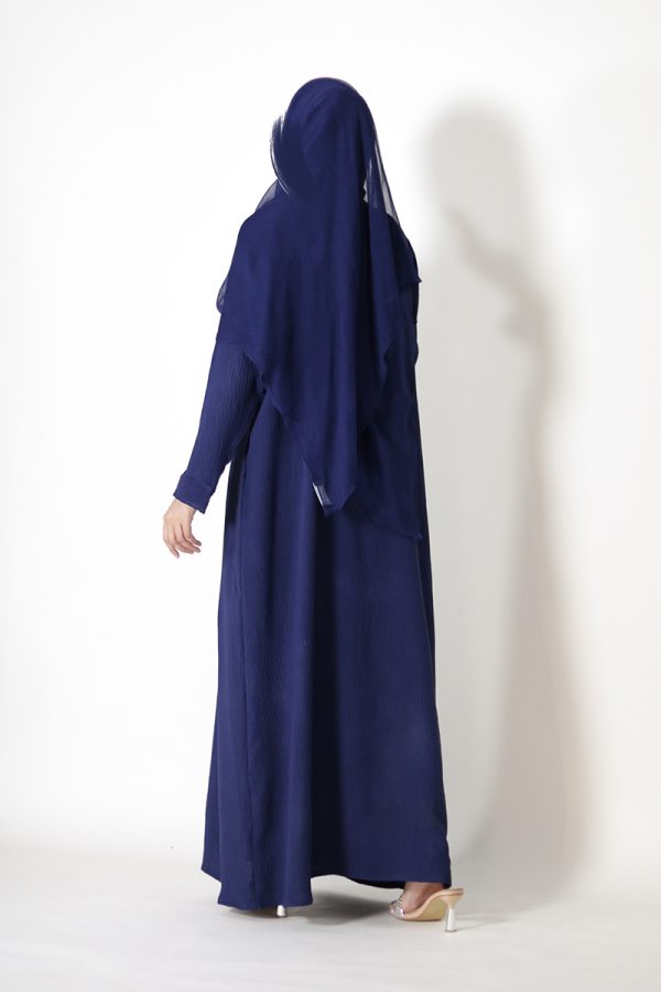 Sapphire Blue Tulip Everyday Abaya - Image 2