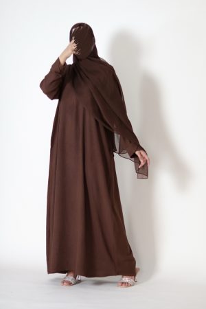 Walnut Brown Tulip Everyday Abaya