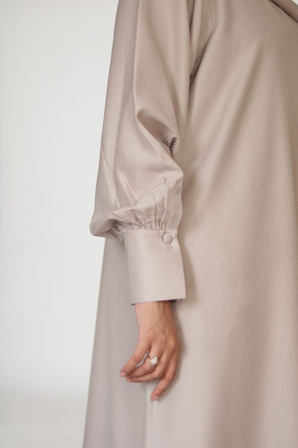 sand everyday muse silk abaya