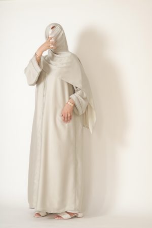 Sea Salt Sage Silk Abaya