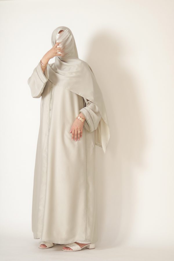 Sea Salt Sage Silk Abaya