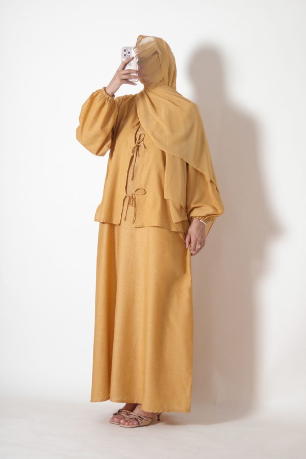 Mango Kulfi Textured Cotton Set
