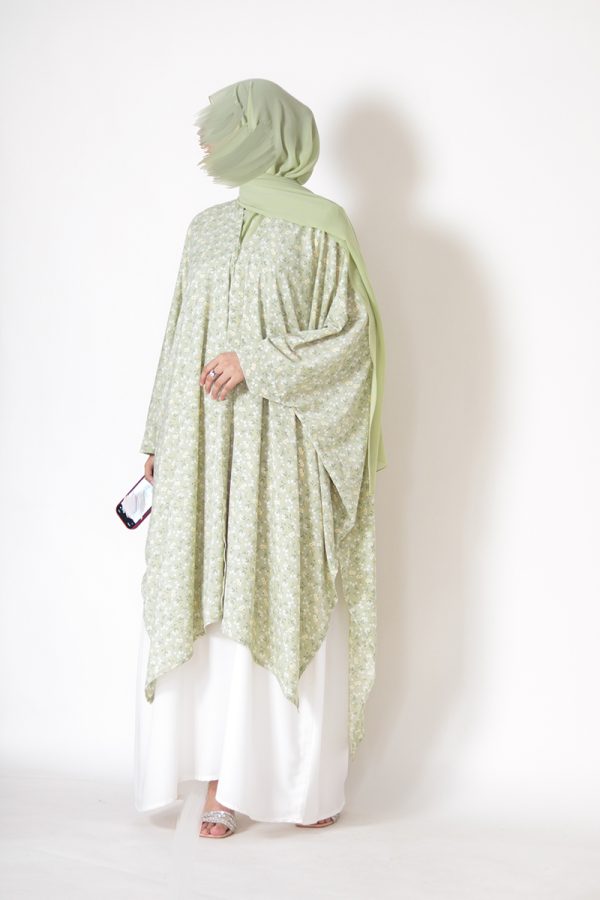 Matcha Floral Printed Shrug - Image 2