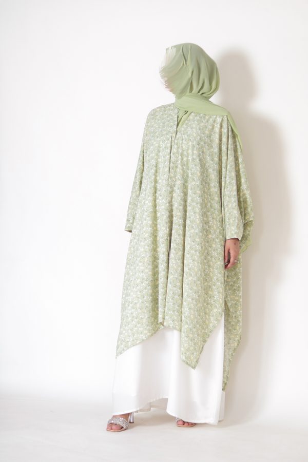 Matcha Floral Printed Shrug