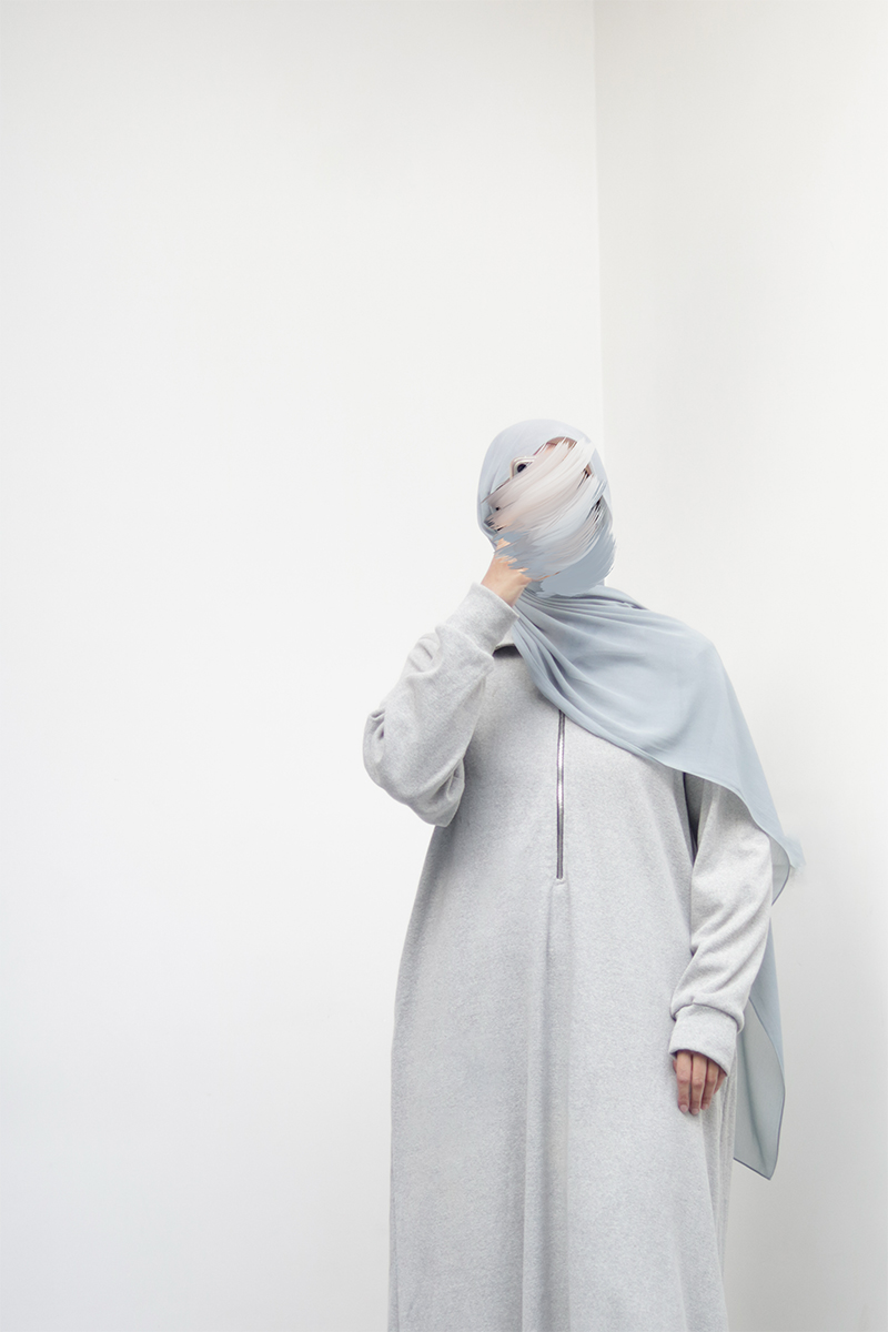 Light Grey Knit Abaya 12 Light Grey Knit Abaya - Image 12