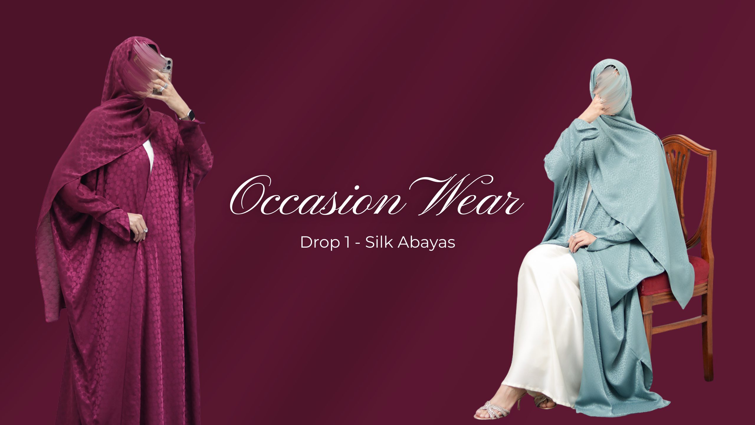 Occasion Wear Drop 1 Silk Abayas Website