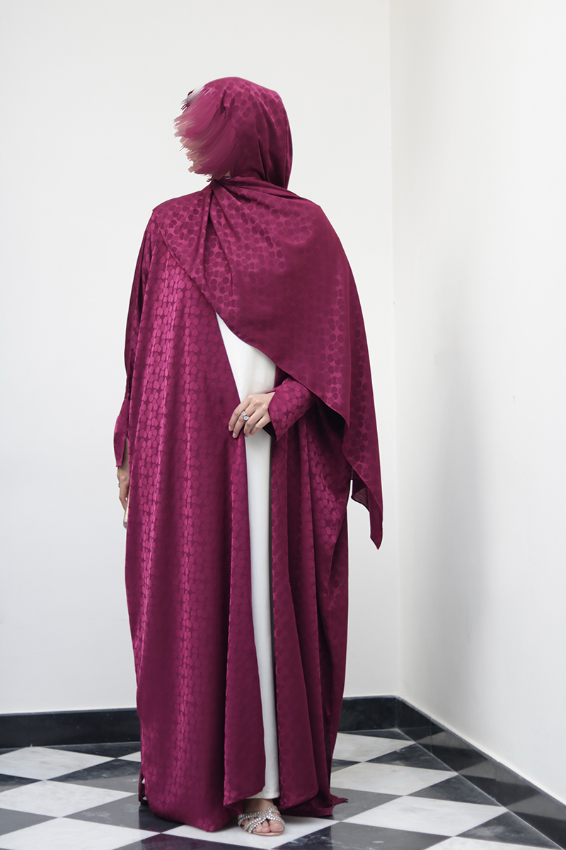 Garnet Silk Abaya 1 Garnet Silk Abaya