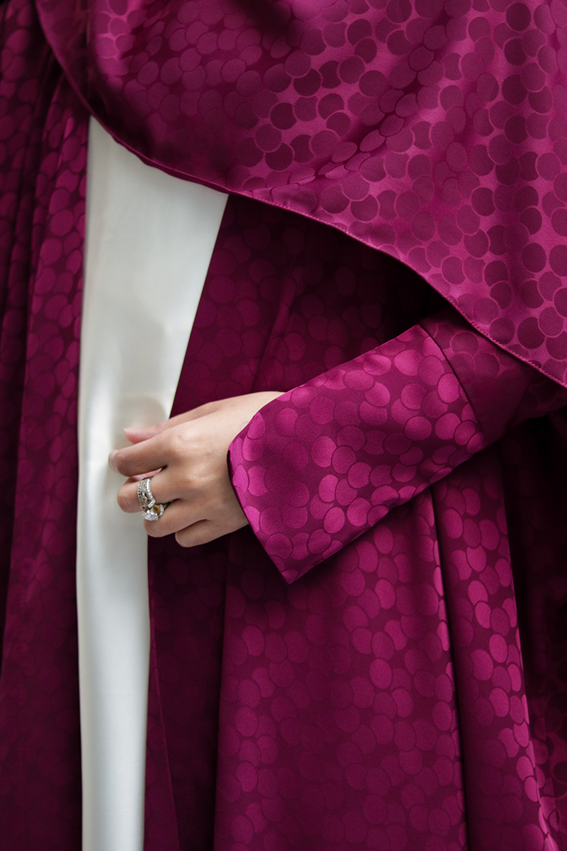 Garnet Silk Abaya 14 Garnet Silk Abaya - Image 14