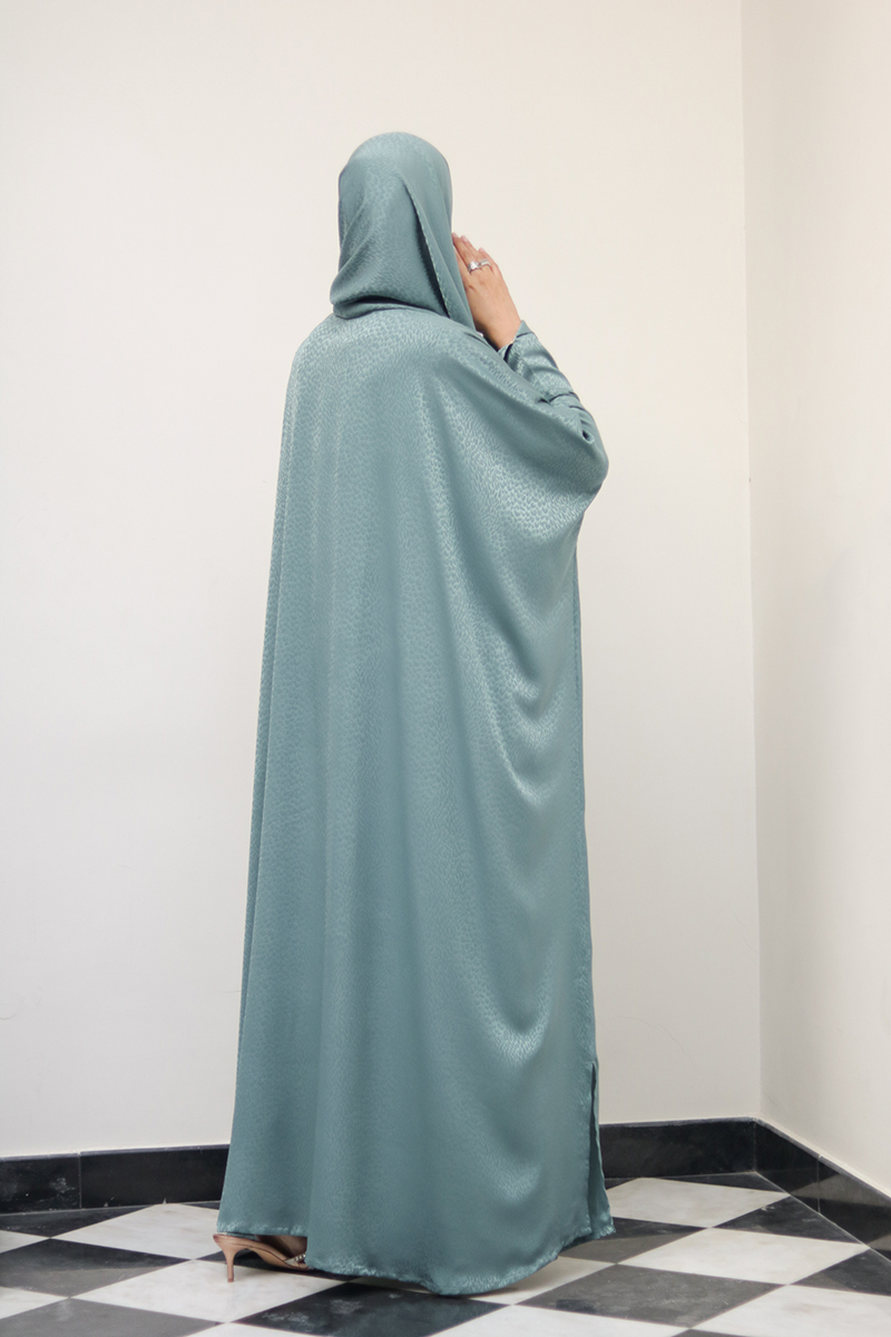 Jade Mist Silk Abaya 11 Jade Mist Silk Abaya - Image 11