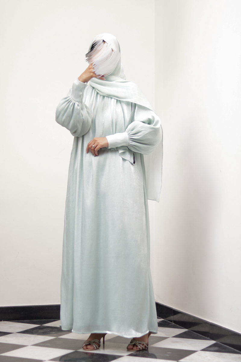 Glacé Mint Muse Abaya 7 Glacé Mint Muse Abaya - Image 7