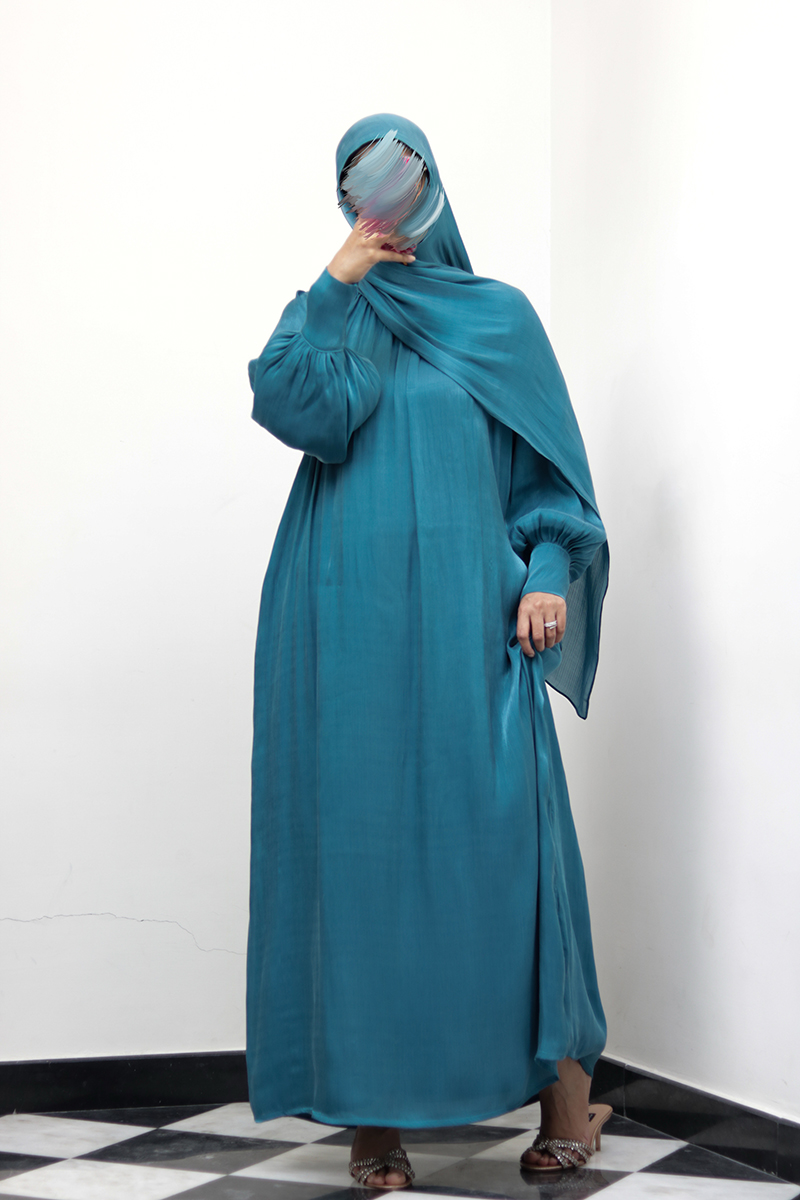 Teal Muse Abaya 1 Teal Muse Abaya