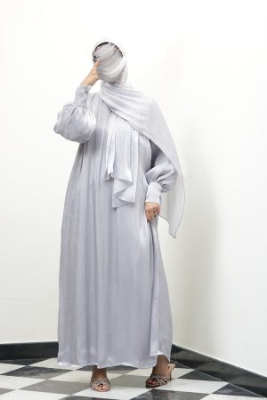 Moonstone Grey Muse Abaya