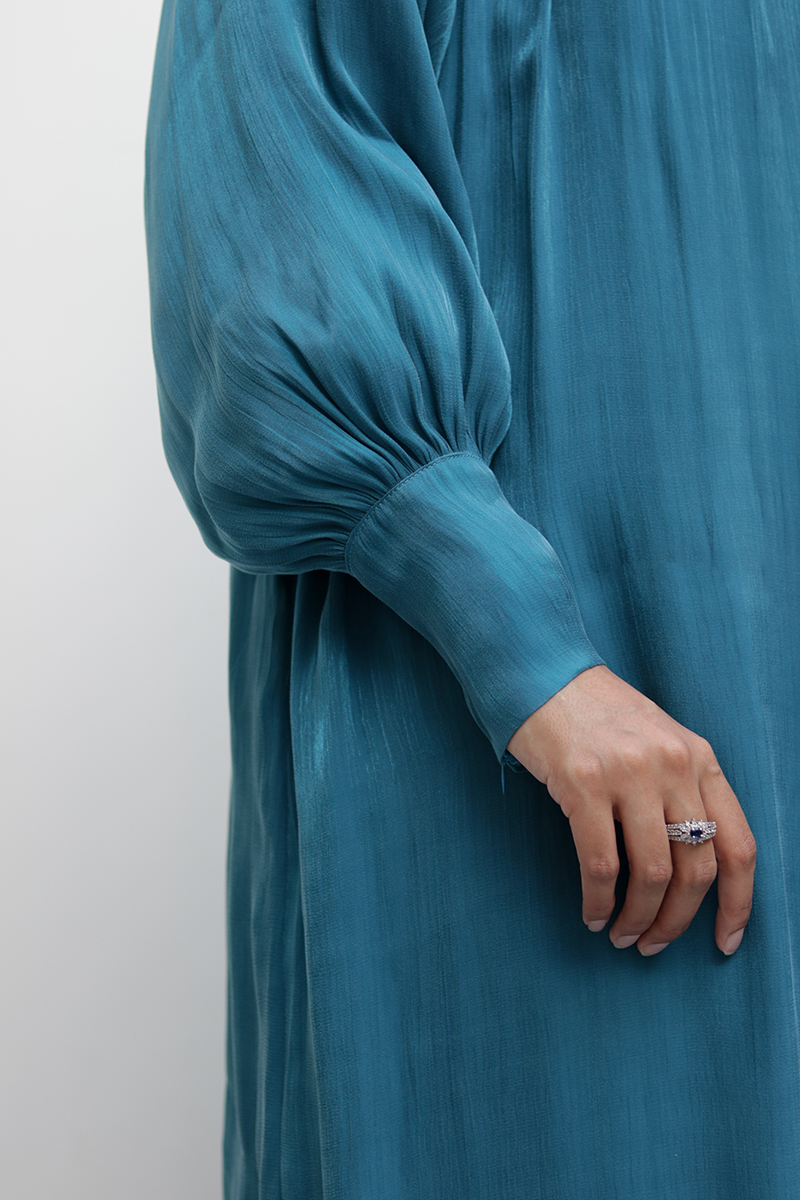 Teal Muse Abaya 6 Teal Muse Abaya - Image 6